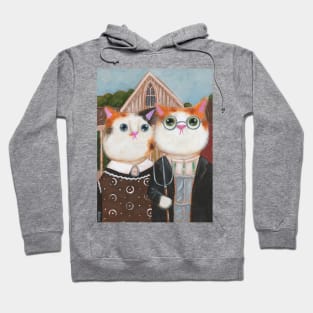 Ameowican Gothic 3 Hoodie